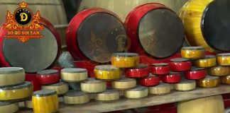Trống Khẩu hát Văn - Đồ Gỗ Đọi Tam